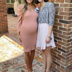 Petal and pup peach midi dress